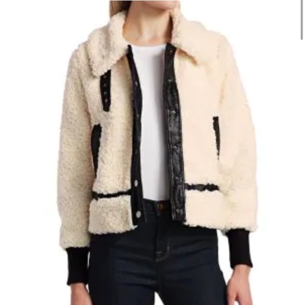 dh New York Faux Fur Moto Jacket